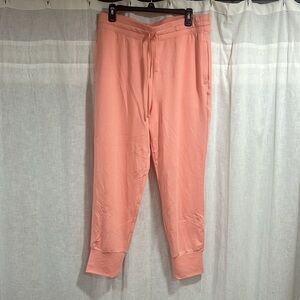 NWT Fabletics Luxe Terry Joggers- Pink Dust